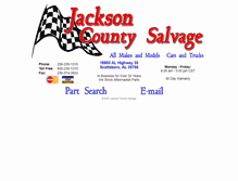Tablet Screenshot of jacksoncountysalvage.com